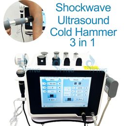 10 Bar Shock Wave Therapy ED Treatment Physiotherapy Back Pain Relief Machine 3 in 1 Cold Hammer Ultrasound