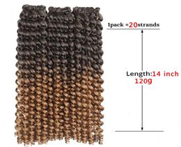 14inch Jump Wand Curl Jamaican Bounce Crochet Hair Crotchet Synthetic Hair Extensions Heat Resistant Ombre Braiding Hairs3113580