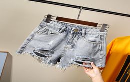 girls denim ripped shorts teenager 2019 summer children clothing fashion costume 16 14 years old Y2007045210491