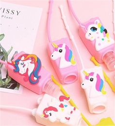 Unicorn Silicone Rubber Case Non Toxic Environment Protection Cartoon Sleeve Apply For Perfume Hand Sanitizer Bottle Cover 30ml 1j6802181