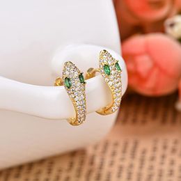 1 Pair Small Hoop Earrings Women CZ Snake Earring Dainty Gold Silver Colour Rose Jewellery Aretes Huggie Trendy Hoops Tiny Earing 2002601