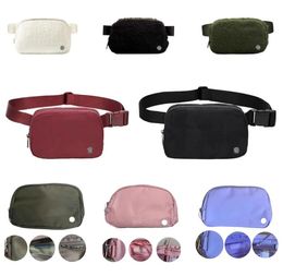 Luxurys lu Yoga bag Everywhere belt bag Outdoor sport yoga waist bag women men gym elastic adjustable strap zipper fanny pack wallet