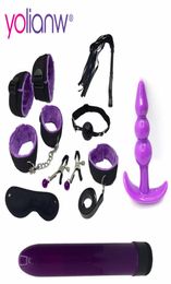 Sex shop Vibrator bullet with Bondage Set Sexy toys hand and Whip female collar love sex intimate sex products for adults Y18102401842022