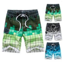 Men's Shorts Mens Summer Fashion Leisure Peach Skin Lace Up Pocket Spring Holiday Beach Pants Swimming Trunks Small Swim Suit