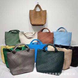 Botteg Venet High end bags for Tote Bag Large Capacity Woven Bag Womens Large Handbag Fashion Versatile Handed Wrist Mother Shopping Original 1:1 with real logo and box