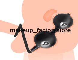 Massage Inflatable Huge Anal Butt Plug Builtin Steel Ball Women Vaginal Anal Dilator Expandable Silicone Men Prostate Massager Se7070186