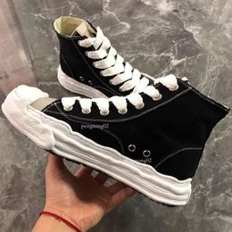 Woman Sneakers MMY High Top Maison Canvas Shoes for Women Mihara Male Sneakers Black Solid Yasuhiro Man Sneakers 91