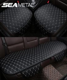 Accessories Car Seat Covers Pu Leather Seat Cover Automobiles Universal Auto Interior Cushion Four Season Protect Set Chair Mat4434919