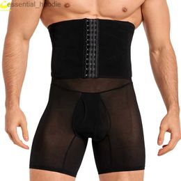 Men's Body Shapers LAZG Body Shaper Shorts for Men Shapewear Weight Loss High Waist Underwear Waist Trainer Tummy Control Panties SlimmingC24315