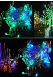 EU plug 10M 100leds LED String Light christmas led lights outdoor luminaria decoration Bulbs Party Decoration Fairy Outdoor Waterp9363362