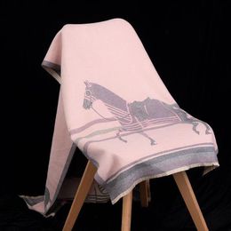 Winter New Printed Cashmere Scarf Female European and American Female Thickened Shawl Factory Wholesale