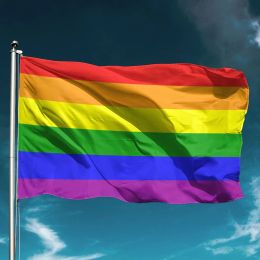 Accessories LGBT Flag Waterproof Gay Aesthetic Pride Parade Hold Banner Outdoors Decor Garden Decoration Wall Backdrop Cheer Support Glad
