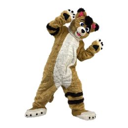 2024 Hot Sales Husky Dog Fox Mascot Costume Carnival Party Stage Performance Fancy Dress for Men Women Halloween Costume