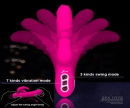 Rabbit Vibrator 360 Degree Rotating Vibrator Big Vibrating Dildo Clitoris Stimulator G Spot Vibrator Adult Sex Toys for Women S1816593566