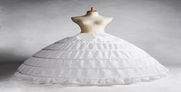 White 5 Hoop Petticoat Crinoline Slip Underskirt Wedding dress in stock Real Sample Bridal Princess Petticoat Bridal Underskirt8845950