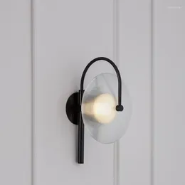Wall Lamps Black Sconce Led Hexagonal Lamp Bedroom Decor Decorative Items For Home Glass Sconces Antler