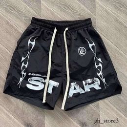 Hellstar Shorts Mens 2023ss Tee Studios Sounds Like Heaven Men Women Quality Drawstring Oversized Breeches Hell Star 754