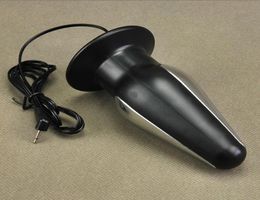 Male Big Anal Plug Prostate Massager Electric Stimulate Sex Toys Vaginal Clitoris Fetish Fantasy Electric Shock Device BDSM Toys7410235