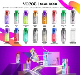 China Wholesale Vaper Pen Electronic Cigarettes Original Vozol Gear Neon Star 10k 12K Puff Disposable bar 10000 Puffs Rechargeable Vapes Nicotine Shisha Hookah