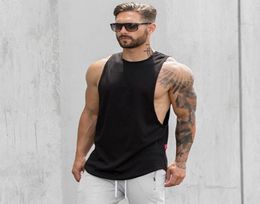 Mens Gym t shirt Running Sport Clothing Fitness Bodybuilding Tanktop Stringer Singlet Crossfit Solid Sleeveless t Shirts Male7242880