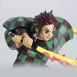 Action Toy Figures Hot Demon Slayer Anime Figure Tanjirou Agatsuma Zenitsu Kyoujurou Anime Model Action Figure PVC collection Toy for Kids Gift