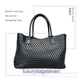 High Quality Original Bottgss Ventss Cabat tote bags online store New Genuine Leather Weaving Large Capacity Mother and Child Tote Bag With Real Logo