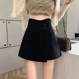 329 Skirts Shorts Women Novelty Trendy Solid Kpop Dance Wear Empire All-match -selling Simple Basic Femme Faldas Summer