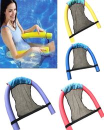Polyester Floating Pool Noodle Sling Mesh Chair Net For Swimming Pool party Kids Bed Seat Water Relaxation Size 82X44X02cm3630393