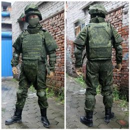 Taktiska västar Nya 6B4 5 Vest T-shirt Green Man Russian Camouflage Outdoor Tactical Accessories 240315