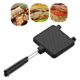 Pans Sandwich Maker Non-stick Grilled Panini With Insulated Handle Making Machine Kitchen Tools