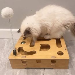 Cat Toys Hollowing Out Ball Corrugated Cardboard Wear-resistant Cat Scratching Board Claw Grinder Teaser Cat Stick Carousel Ball 240309