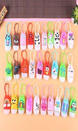 30ml Hand Sanitizer Holder Keychain Silcione Cartoon Mini Bottle Cover Gel Holder Hand Soap Bottle Holder With Refillable Travel B2709767