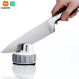 Holders Xiaomi Mijia Mini Knife Sharpener 3in1 Onehanded Sharpening Adsorption Knife Sharpening Tool Sharpening Stone Kitchen Gadgets