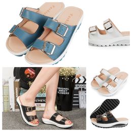 Designer Sandal Slipper Slides Shoes Men Women Buckles Classic Fashion Sandals size 35-42 GAI Fashion Floral Slipper black white Green