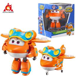 Transformation toys Robots Super Wings S5 5 scale transforming solar plane robot Aeroplane Action figurines toy for birthday gifts boys girls children 2400315