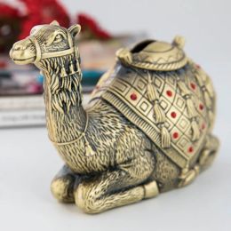 Boxes Kids Gift Animal Coins Box Piggy Bank Money Saving Box Bronze Color Creative Camel Design Vintage Home Decoration Deposit Box