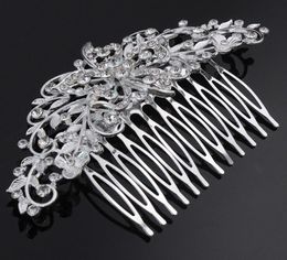 special offer promotion hairpins feis whole fashion crystal big flower and small leaf hair decoration pins bride wedding acces1181266