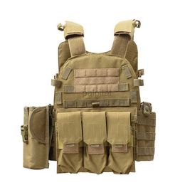 Tactical Vests Military Tactical Vest 6094 Molle Outdoor Hunting Bullet proof Jacket Army Combat Paintball Windbreaker Wearing Vest 240315