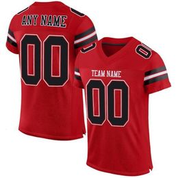 Customized Football for Men Jersey Personlized Sew Team Game Short Sleeves Athletic Tee Shirts Unisex 240312