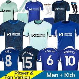 MUDRYK 23 24 ENZO CFC NKUNKU Soccer Jerseys Fans Player COLLECTION GALLAGHER STERLING HOME Away Third 2023 2024 FOFANA AWAY Football Shirt Men Kits kit CAICEDO