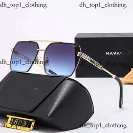 Mayba Sunglasses Luxury Brand Designer Glasses Metal Frame Large Frame Glass Lens Polarised Sunglasses 1803 Very Good 424