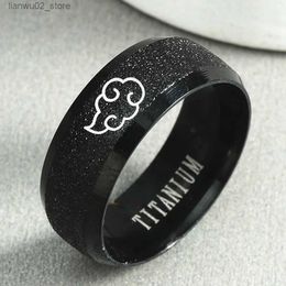 Wedding Rings Anime Role Playing Cloud Ring Japanese Style Anime Role Playing Ring Stainless Steel Jewellery Titanium Mens Ring Q240315