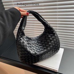 Counter Quality Bottegs Venets Jodie Bags Designer French Textured Woven Handbag for Womens New High Aesthetic Casual and Versatile under with Original 1:1 Logo