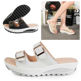 Designer Sandal Slipper Slide Shoe Mens Womens Buckles Classic Mens Fashion Sandal size 35-42 GAI Fashion Floral Slipper black white