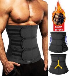 Mens Workout Trainer Corset Neoprene Body Shaper Sauna Sweat Trimmer Waist Cincher Slimming Belly Belts Faja Shapewear4196342