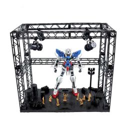 Transformation toys Robots Garage Frontline Stage Base For Gundam Robot Model Character Accessories Hobby System Base Universal Stage With Lamp 2400315