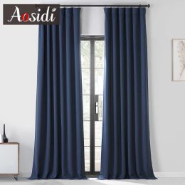 Curtains Modern Blackout Curtains for Living Room Bedroom Luxury Hall Window Short Curtain Kitchen Door Thermal Cover Blind Long Drapes