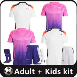 24 25 HAVERTZ BRANDT SANE Soccer Jerseys 2024 2025 Euro Cup GerMANys National Team Football Shirt Men Kids Kit Set White Purple GNABRY MULLER HOFMANN KIMMICH 16-4XL