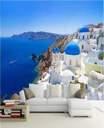 3d room wallpaper custom photo mural Greek love sea white TV background decor painting picture 3d wall murals wallpaper for walls 3 d5184200