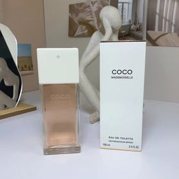 Perfume for Women 100ML EDT Spray Cologne COCO MADEMOISELLE Ladies Brand Natural Long Lasting Pleasant Fragrance Female Charming Scent for Gift 3.4 fl.oz Wholesale